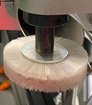 Offset Printing Machine  Soft Fur Stainless Steel Feeder Brush Wheel 45×6×12mm