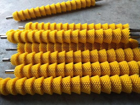 Hard Plastic Nylon Rotating Eggs Cleaning Industrial Roller Brush
