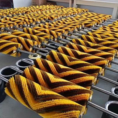 Belt Cleaning V-Shaped Spiral Nylon Brush Roller