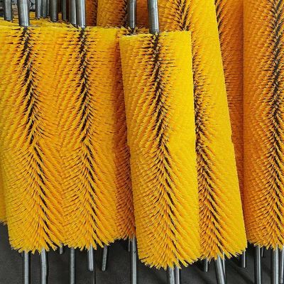Belt Cleaning V-Shaped Spiral Nylon Brush Roller