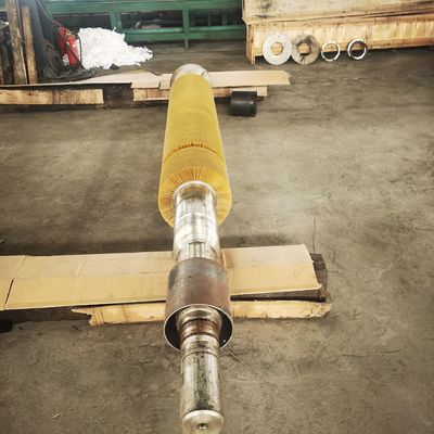 Steel Mill Plate Strip Brush Roller For Removing Iron Filings, Cleaning Brush Roller, Heavy-duty Brush Roller