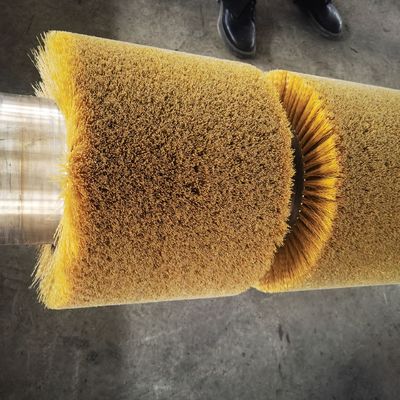 Steel Mill Plate Strip Brush Roller For Removing Iron Filings, Cleaning Brush Roller, Heavy-duty Brush Roller