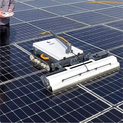 Autonomous Industrial Solar Panel Energy Dry Cleaning Robot Rotary Brush Machine Washing Product Equipment Cleaner