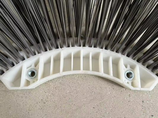 Road Cleaning Sweeper Gutter Broom with Steel Wire Side Brush and 2*3mm Filament Diameter