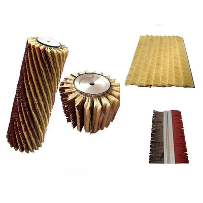 80/120/240 Grit Wood Sanding / Polishing Brush With Sandpaper And Sisal