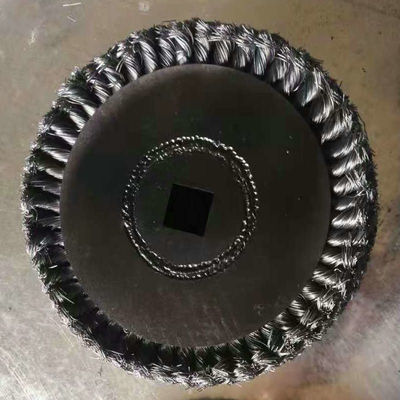 Flat Bowl Shaped Copper Wire Wheel For Grinding , Rust Removal And Polishing