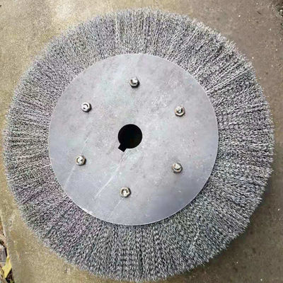 Flat Bowl Shaped Copper Wire Wheel For Grinding , Rust Removal And Polishing