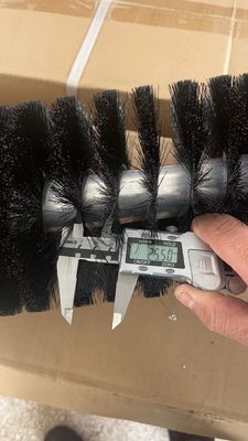Soft Nylon Sift Powder Filter Powder Conveyor Belt Cleaning Brush Roller