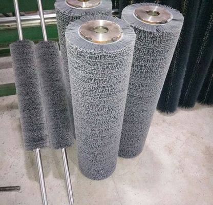 Industrial Cleaning Silicon Carbide Synthetic Fiber Brush Roller Bristle Cylindrical Roller Brushes