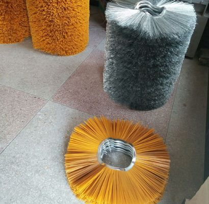 205*660mm Street Snow Sweeper Brush For Road Cleaning Wafer Brush