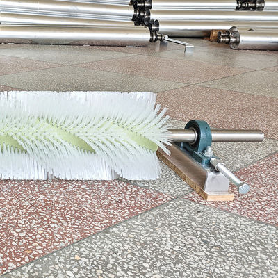 Electric Roller Brush Cleaner Wear-resistant Nylon Wire Spiral Brush Roller Cement Coal Mine Factory Belt Conveyor