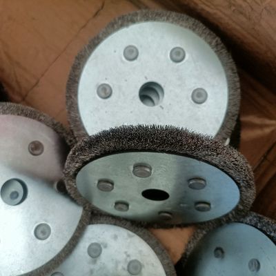 150 * 82mm Rivet Steel Wire Wheel Brush Circular Polishing And Grinding Wheel