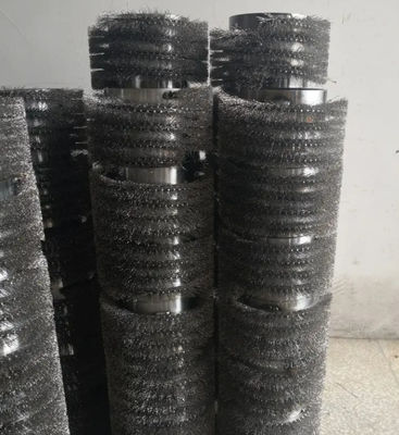 Stainless Steel Wire Brush Roller for Petroleum Pipeline Cleaning