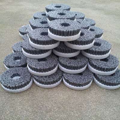 300mm Plate Disc Brush Abrasive Brushes With Silicon Carbide Wires For Polishing