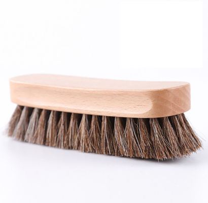 Wooden Horsehair Shine Shoes Polish Brushes Leather Shoes Boots Care Clean Daubers Applicators Suede Cleaner Brush