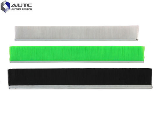 Aluminium Holder Stainless Steel Strip Brush , Industrial Cleaning Brushes Door Shielding