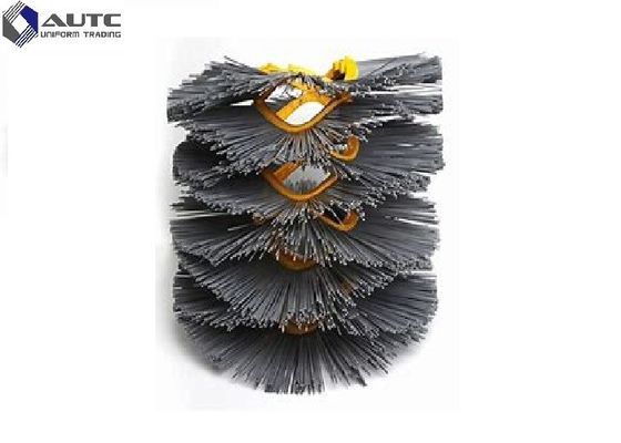 300*80mm PP with Steel Ring Wafer Brush Street  Road Snow Cleaning Brush Rotary Snow Brush With Multi Color