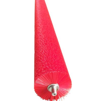 Nylon Cylinder Brush  For Cleaning Conveyor Belts And Brick Manufacturing