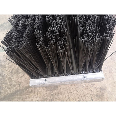 Stainless Steel Flat Wire Bristle Tractor Attachment Brush Floor Sweeping Forklift Brush