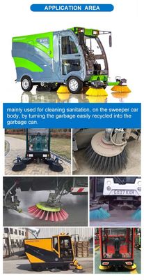 320*600mm Steel Wire Snow Side Broom Road Cleaning Sweeper Brushes