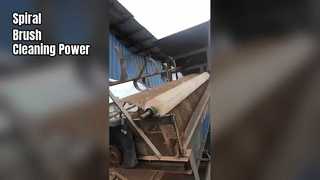 ساعت: ویترین پردازش و تمیز کردن غلتک برس شکل بزرگ